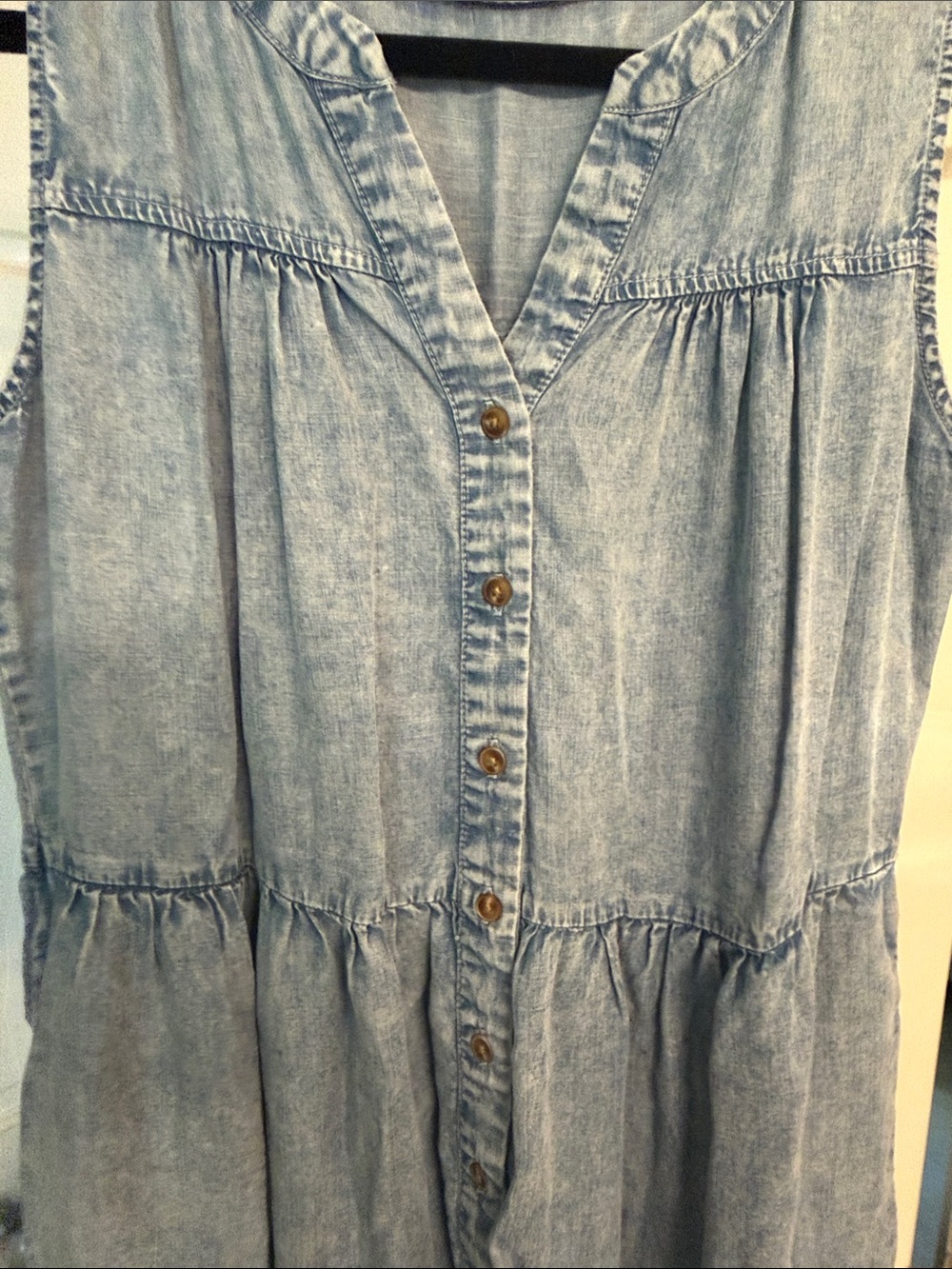 Sleeveless chambray Jane + Delancey dress - Picture 4 of 6